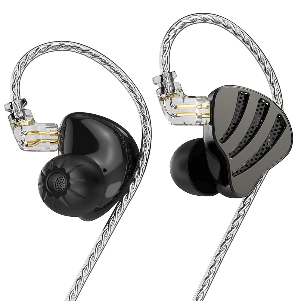 Nd Nice 1DD+1BA In Ear Monitor Earphone Dengan OFC Silver Plated Wired Noise Cancelling Earbuds Headset Olahraga