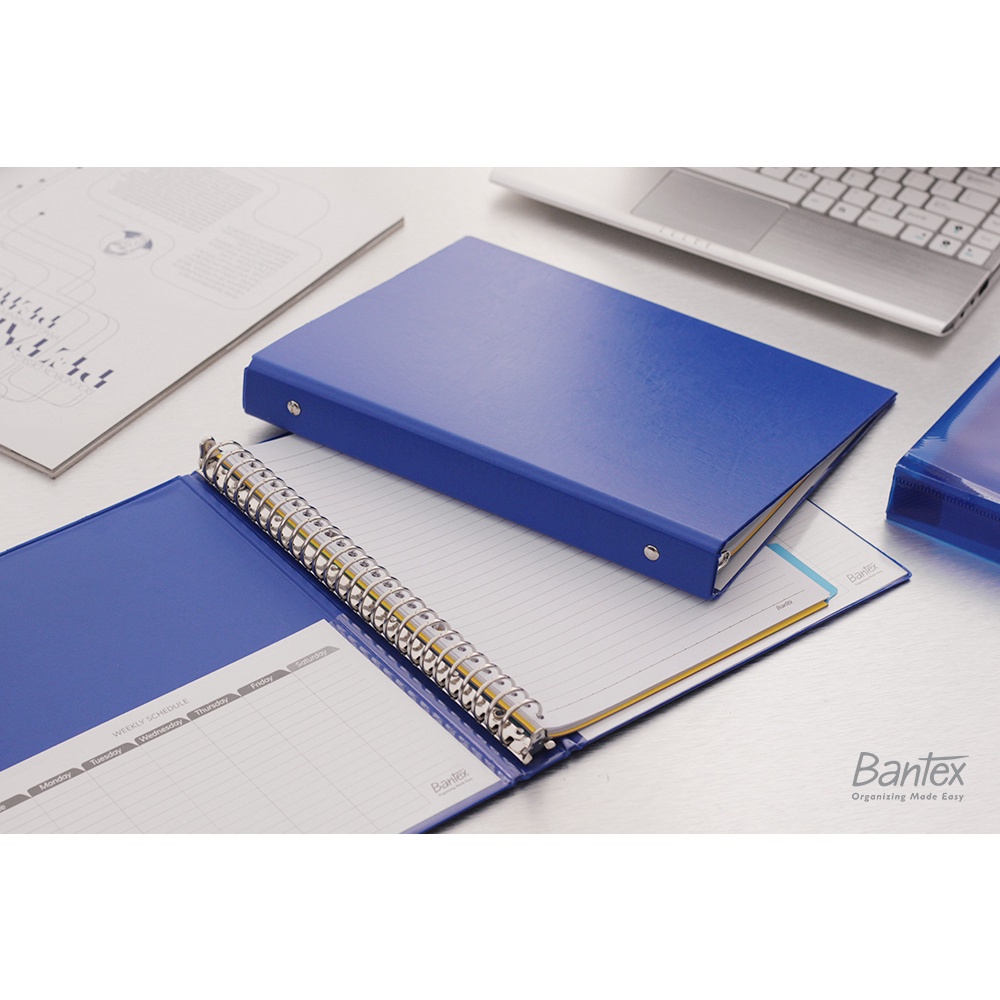 

[Artomas] Bantex Binder Note B5 26 Ring Besi Loose Leaf Multiring Binder Cobalt Blue 1326 11