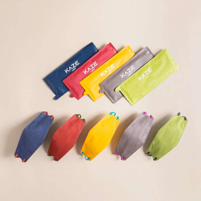 ORIGINAL KAZE mask ELEVATE SERIES - MASKER KAZE - LIGHT ELEVATE, 1/2 BOX (5pcs)