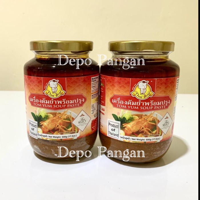 

BUMBU TOMYAM - TOMYUM PASTE THAI BOY 500 GR HALAL SAUS THAILAND ENAK