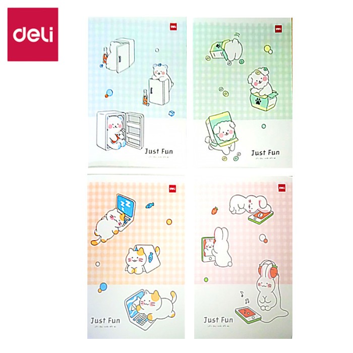 

Deli Sewing Notebook / Buku Tulis Sekolah B5 Isi 10 42 Lembar CNB542 - Playful Pets