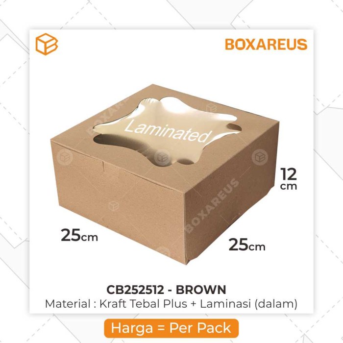 

Dus Kue Cake Box Kotak Packaging Kemasan - CB252512