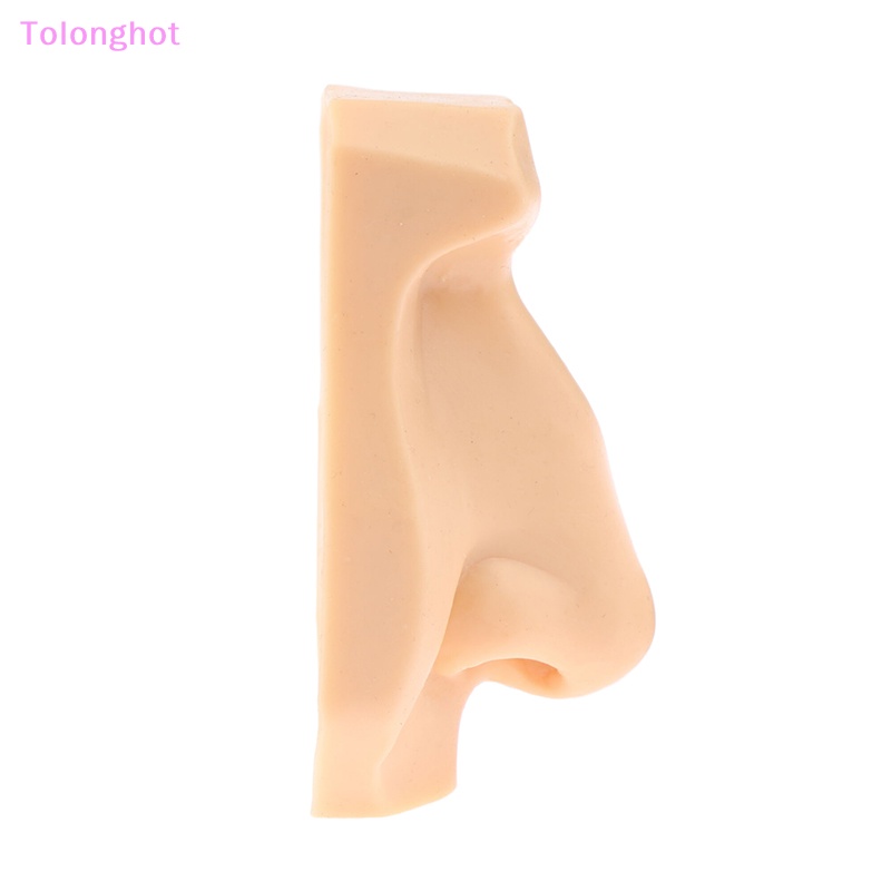 Tolonghot&gt; 1buah Silikon Model Hidung Alat Latihan Profesional Dapat Digunakan Kembali Perhiasan Tubuh Cocok Untuk Latihan Makeup Dengan Baik