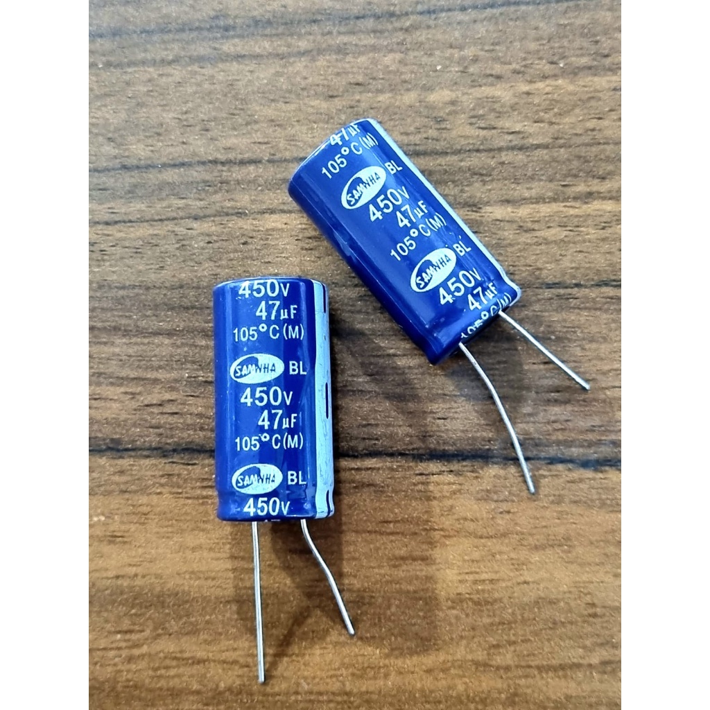 Kapasitor Capacitor ELCO 47 uf 450 v / 47uf 450v / Elko 47uF 450V