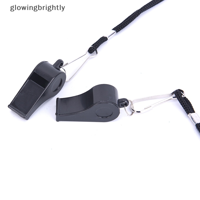 [glowingbrightly] 2pcs Whistle Sports Referee Training Whistle Outdoor Survival Dengan Lanyard TFX