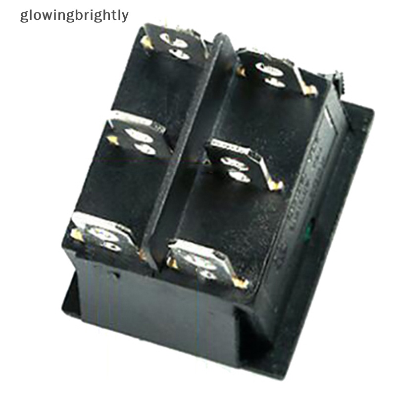 [glowingbrightly] Kcd4 KCD6 4/6PIN Saklar Lampu Ganda Rocker Switch ON-OFF Saklar Listrik Kapal TFX