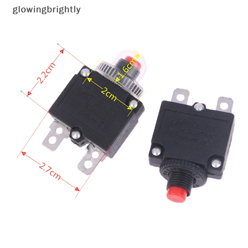 [glowingbrightly] 5a 6A 8A 10A 15A 20A Thermal Switch Circuit Breaker Overload Pelindung Sekring TFX