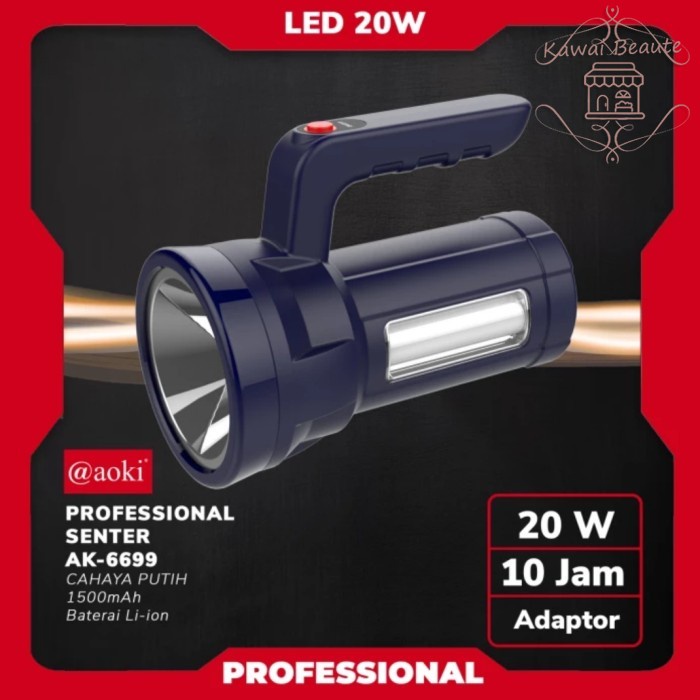 Aoki Senter Emergency LED Jumbo 20W + 10W AK-6699