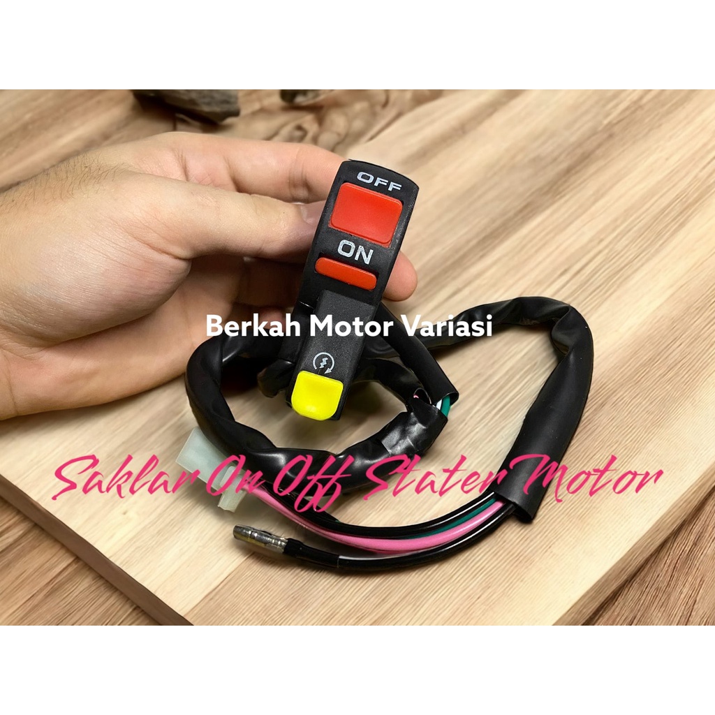 Saklar Kanan On Off Stater Motor Variasi Universal Klx Nmax Pcx Beat Mio Vixion Satria Fu