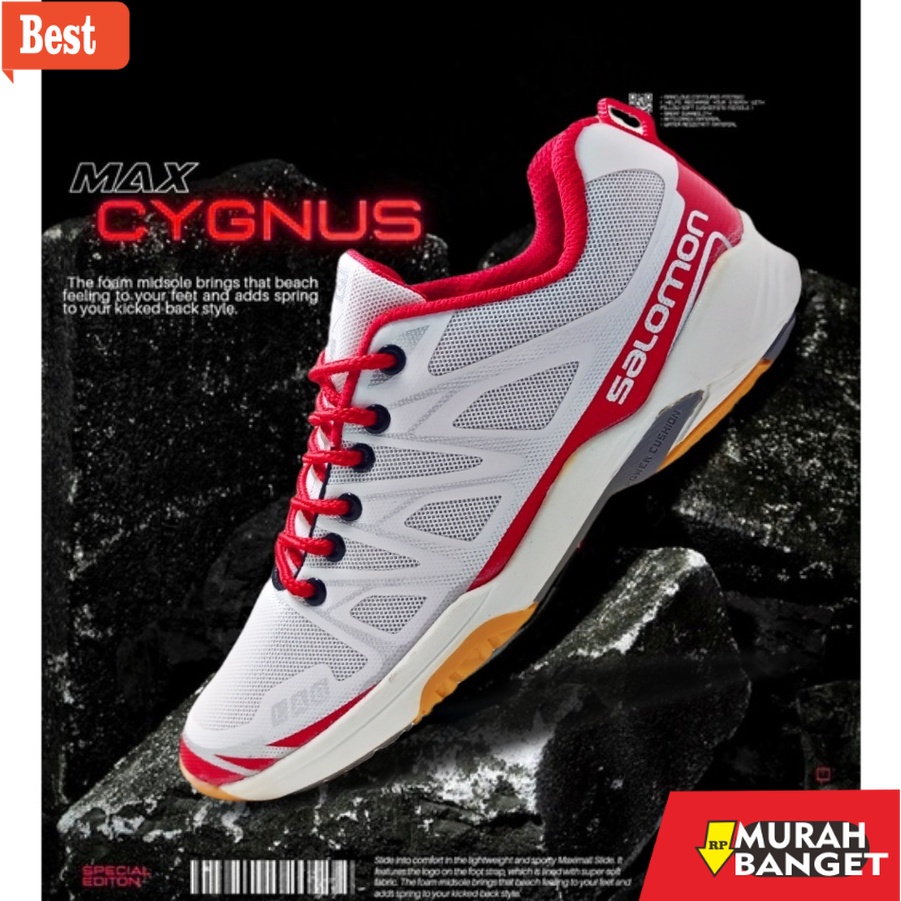 Sepatu bulu tangkis terbaru- Sepatu Olahraga Sport Badminton Adidas Salomon Pria Wanita