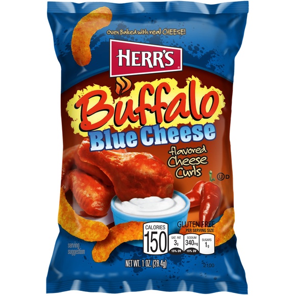 

✨Ready Stok✨ - HERR'S CHEESE CURLS | HERRS SNACK IMPORT USA - BLUE CHEESE