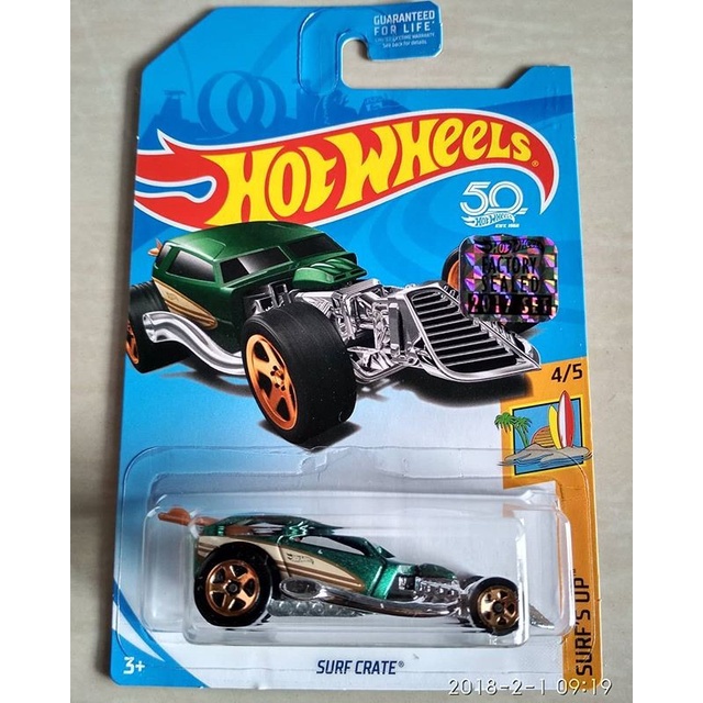TERBARU Hot Wheels Factory Sealed 2017 Exlusive Recolor Surf Crate
