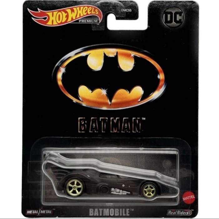 TERBARU HOT WHEELS PREMIUM BATMAN BATMOBILE VELG CHROME HIJAU