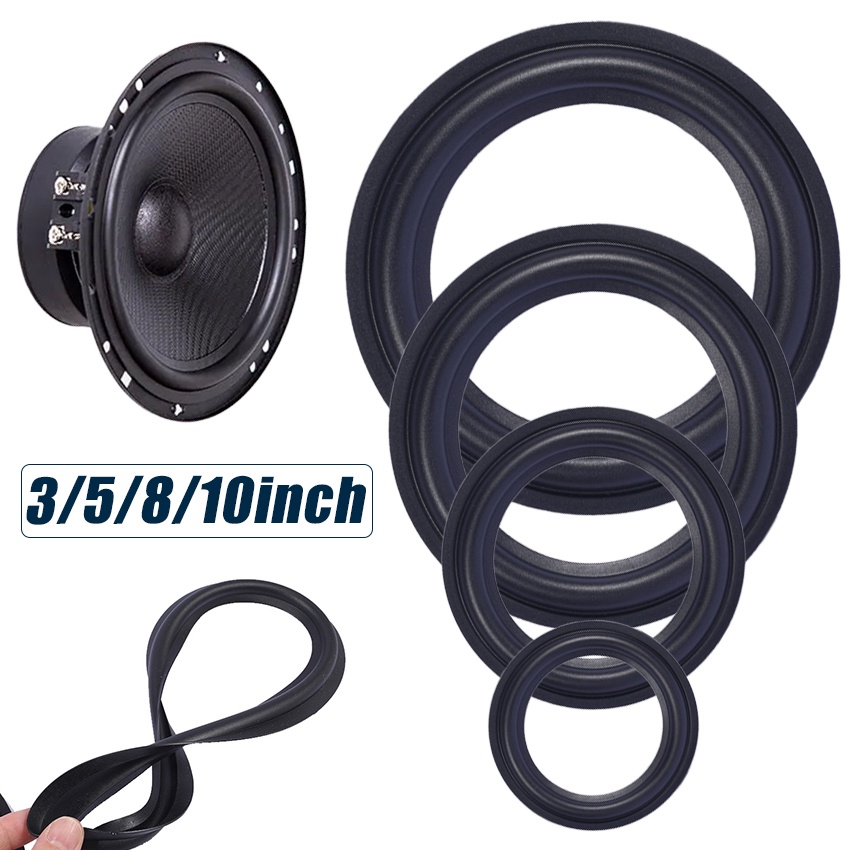 Karet Speaker Spon Busa 3 / 5 / 8 / 10 Inch Pinggiran Karet Speaker Woofer Rubber Ring Speaker