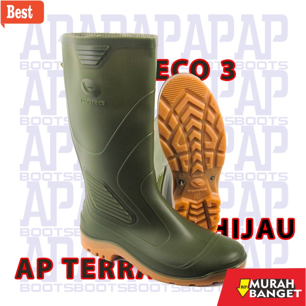 Boot pria terbaru- AP Boots Terra Eco 3- Sepatu Boot Panjang - AP Boots Terra Eco 3 Size 38-43 - Sep