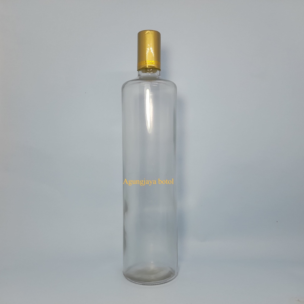 Botol Kaca 1000 Ml Leher Tng Clear Ori / Botol Minum Kaca / Botol Kaca 1000 ml