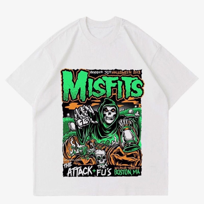 BAJU KAOS BAND MISFITS “HALLOWERN 2013 ART” |T-SHIRT VINTAGE BAND MISFITS| BAJU KAOS PRIA OVERSIZE |