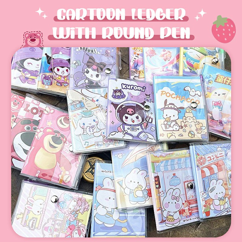 

【COD】Notebook Sanrio Bear Lucu Strawberry Kartun Notebook Single Line buku notebook-G