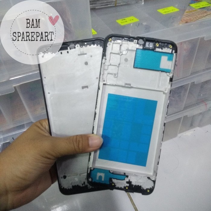frame tulang tengah dudukan lcd Samsung A03S ~tatakan lcd ~ Tatakan LCD ~ sparepart hp