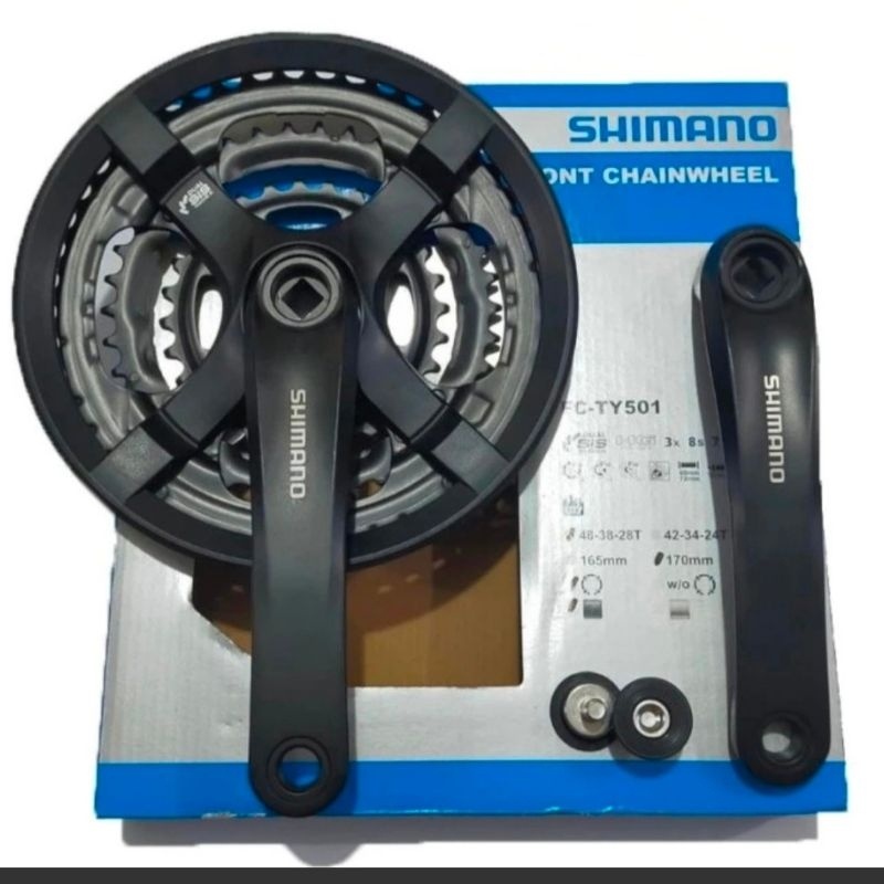 Crank Shimano 3 Speed Gear Shimano FC TY501 42T / 48T