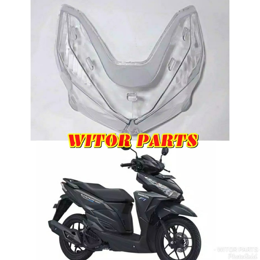 MIKA LAMPU DEPAN HONDA VARIO 125 - 150 LED TAHUN 2015-2017 / KACA LAMPU DEPAN HONDA VARIO 125 - 150 