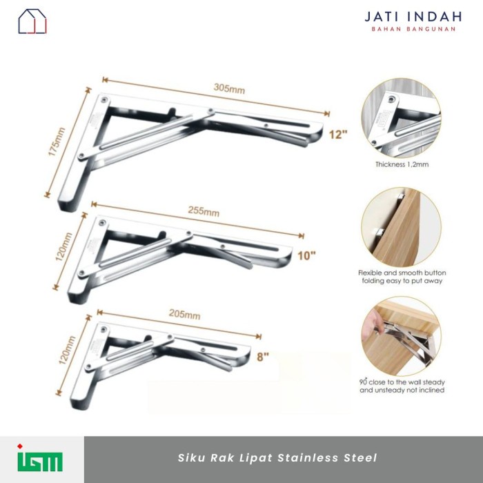 Siku Rak Lipat Stainless Steel IGM IS-060