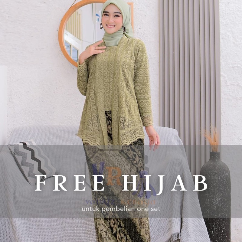 [FREE HIJAB] Brokat kutu baru / kebaya kutu baru / kebaya brokat kutu baru / kebaya wisuda / kebaya 