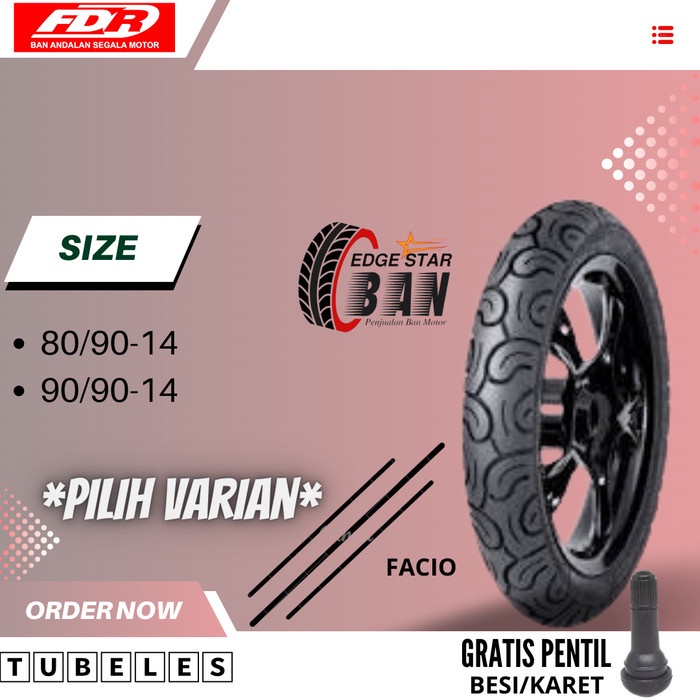 BAN FDR FACIO (80/90-14) (90/90-14) TUBELESS