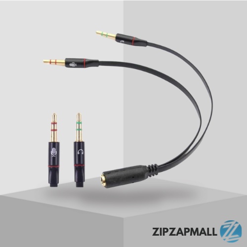 * Splitter Audio Jack 3.5mm Female Dual 3.5mm Male (Mic+Hear) / Audio Sound System / Kabel Aux Audio