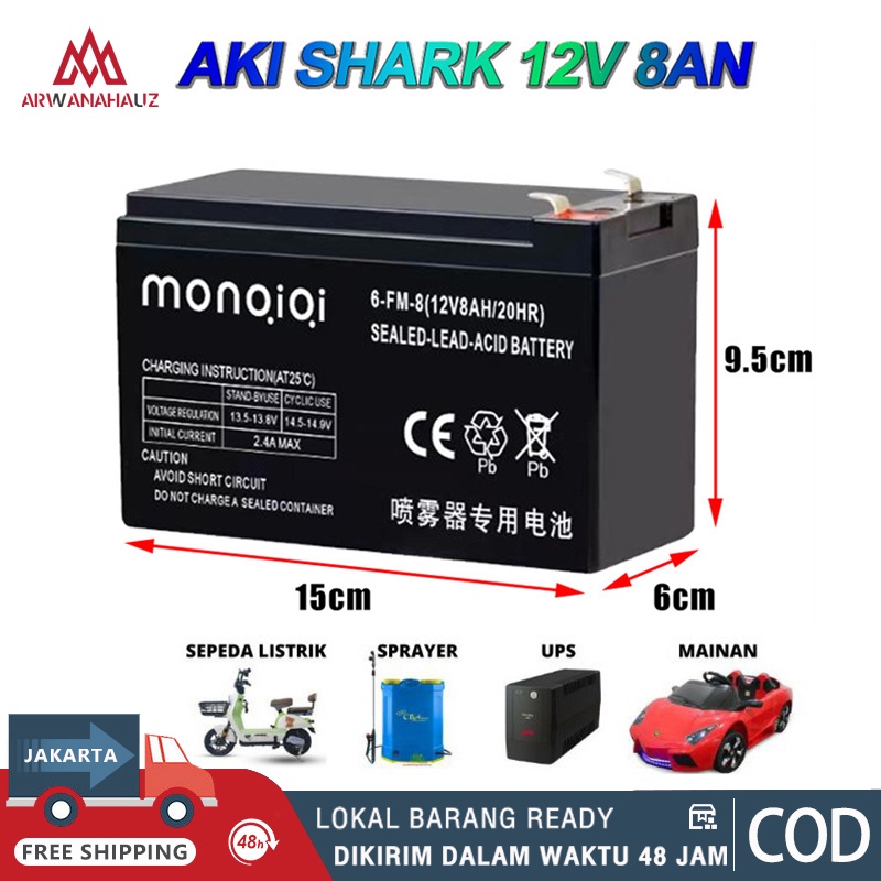 GARANSI (COD) AKI KERING SPRAYER ELEKTRIK 12V 8AH /AKI 12V 12AH / BATERAI ALAT SEMPROT HAMA/AKI