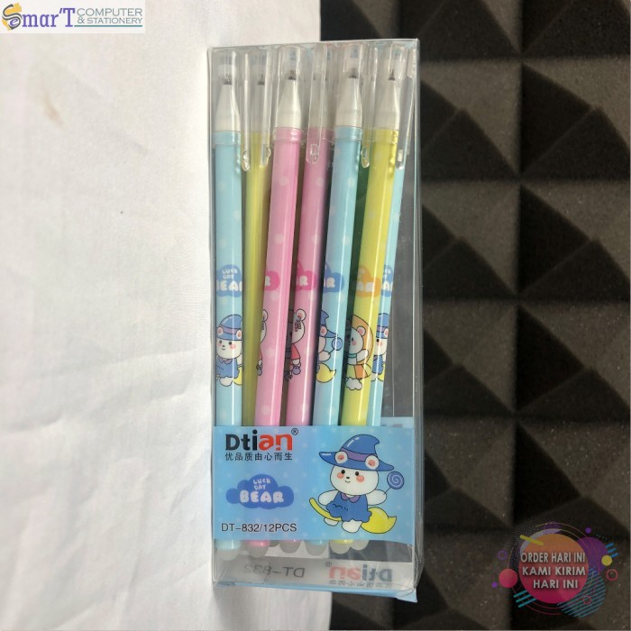 

Bolpoin / Pulpen Bisa Dihapus (Erasable) DT-835 1 Lusin - Beruang Murah
