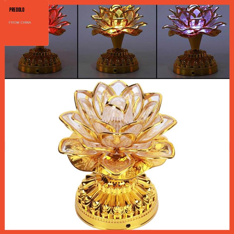 [Predolo] Lampu Lotus Lamp Light Portable Untuk Dekorasi Rumah Candi