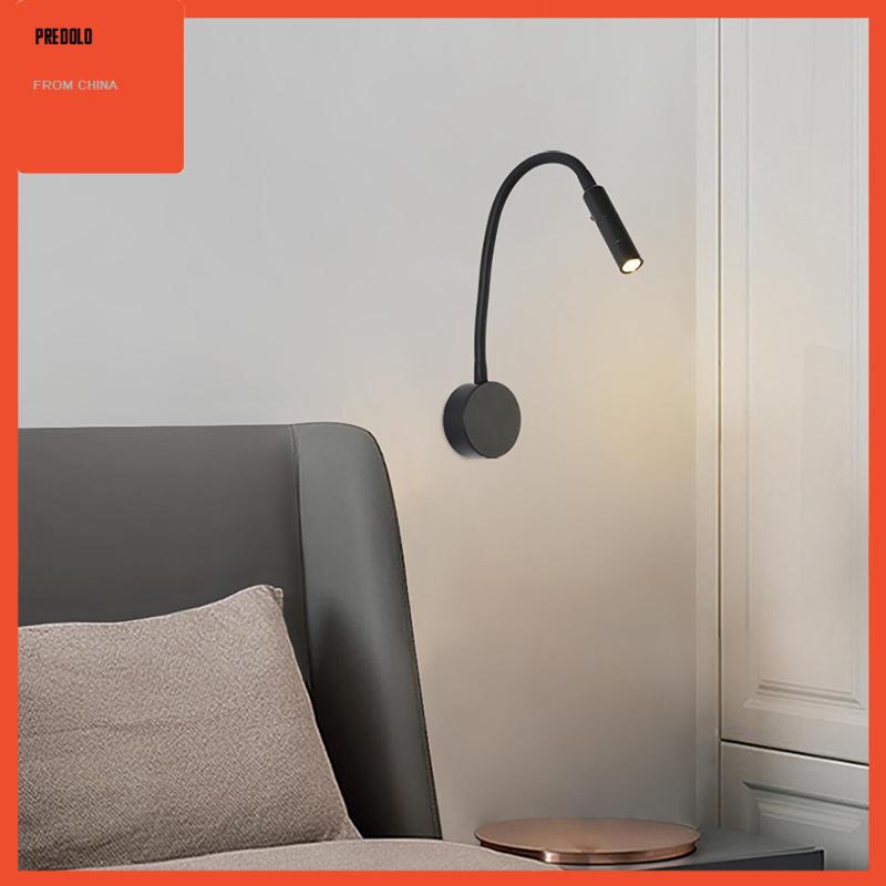 [Predolo] Lampu Dinding LED Minimalis Fitting Selang Flexible 3W Untuk Kamar Tidur