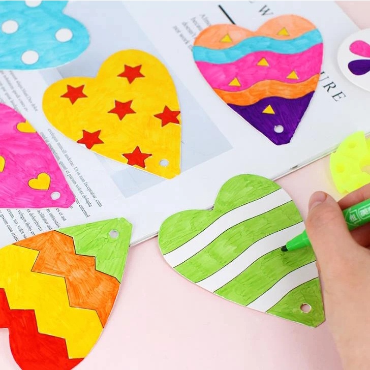 [Harga Grosir] 1set Kosong Kincir Graffiti Mainan DIY Kincir Kertas Warna Anak Kreatif Lukisan Mainan Color Sense Mainan Edukasi Tk Seni Kerajinan Paket