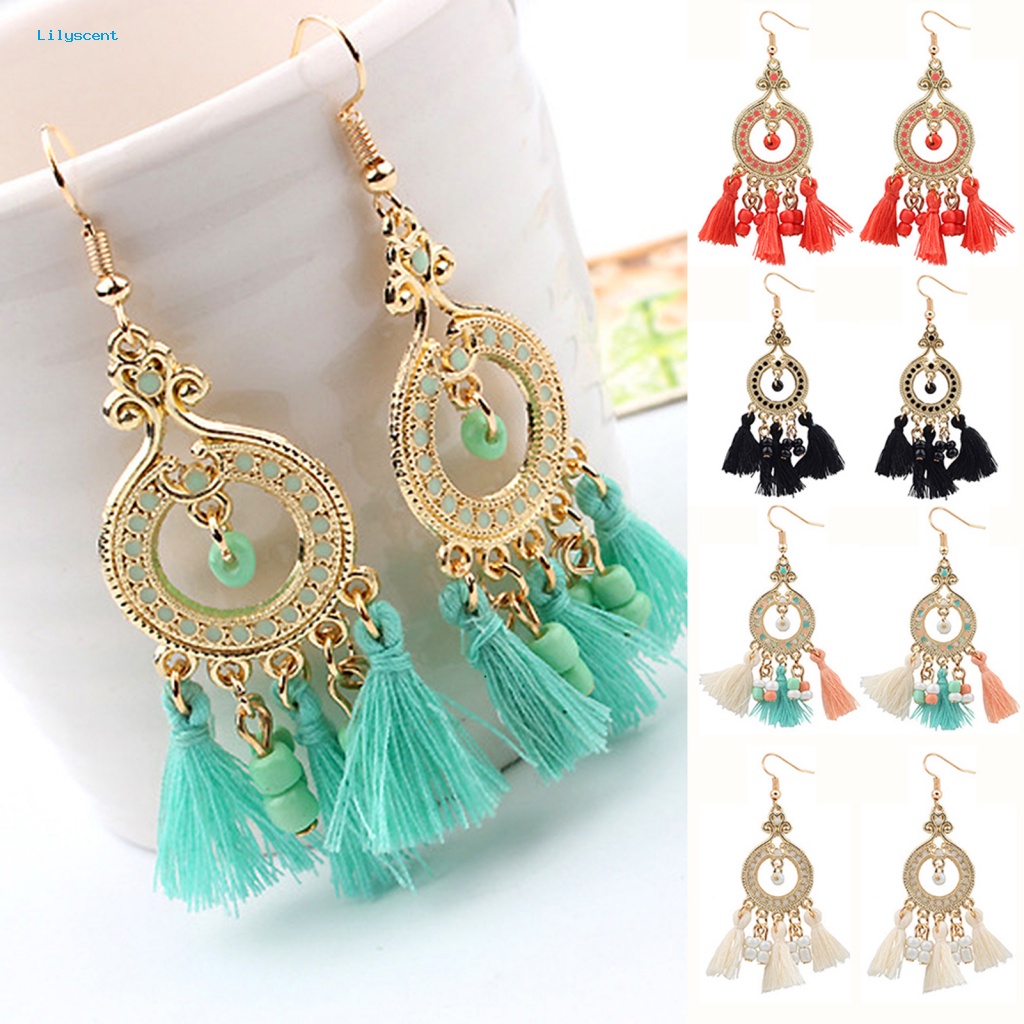 Lilyscent Alloy Women Earrings Untuk Wanita Hias Anting Fashion Tidak Alergi