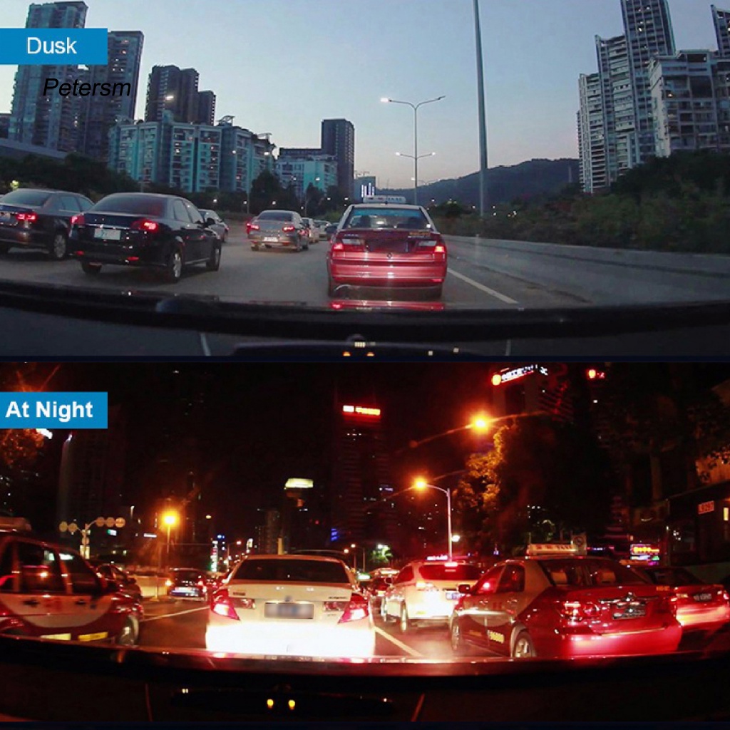 Pp Perekam Mobil Cembung Untuk Mobil 4.5-Inch Dual DVR Kamera Cadangan Daya Rendah Comsumsi