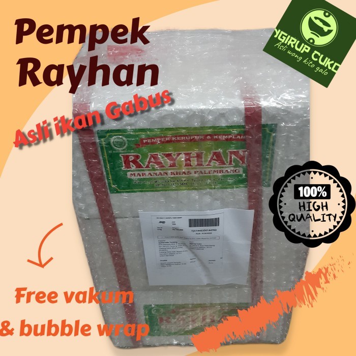 

Empek empek Pempek Palembang Asli Rayhan 26 Ilir -Paket Isi 45