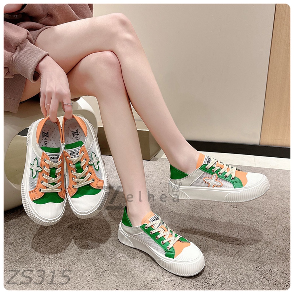 (HZ) Sepatu Sneakers Wanita Premium Sport Shoes ZS315