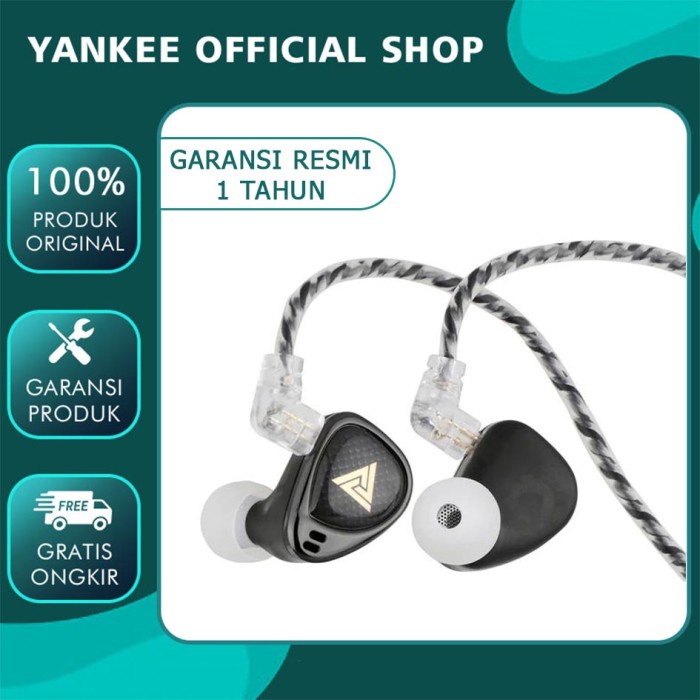 QKZ x HBB Khan 2DD Dynamic Driver HiFi IEM Earphone