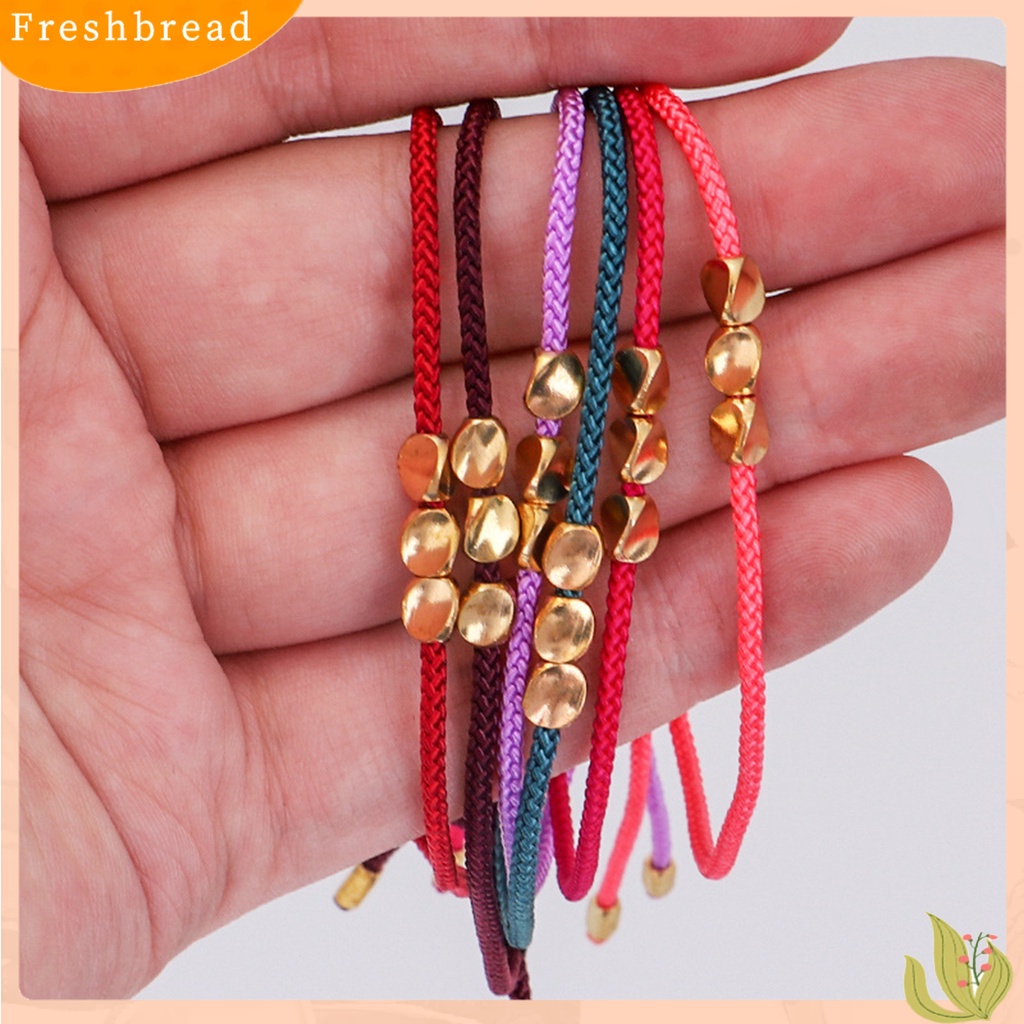 &lt; Freshbread &gt; Gelang Persahabatan Dengan Charms Adjustable Handmade Temperamen Hias Hias Aksesoris Unisex Handmade Braided Bracelet Untuk Kehidupan Sehari-Hari