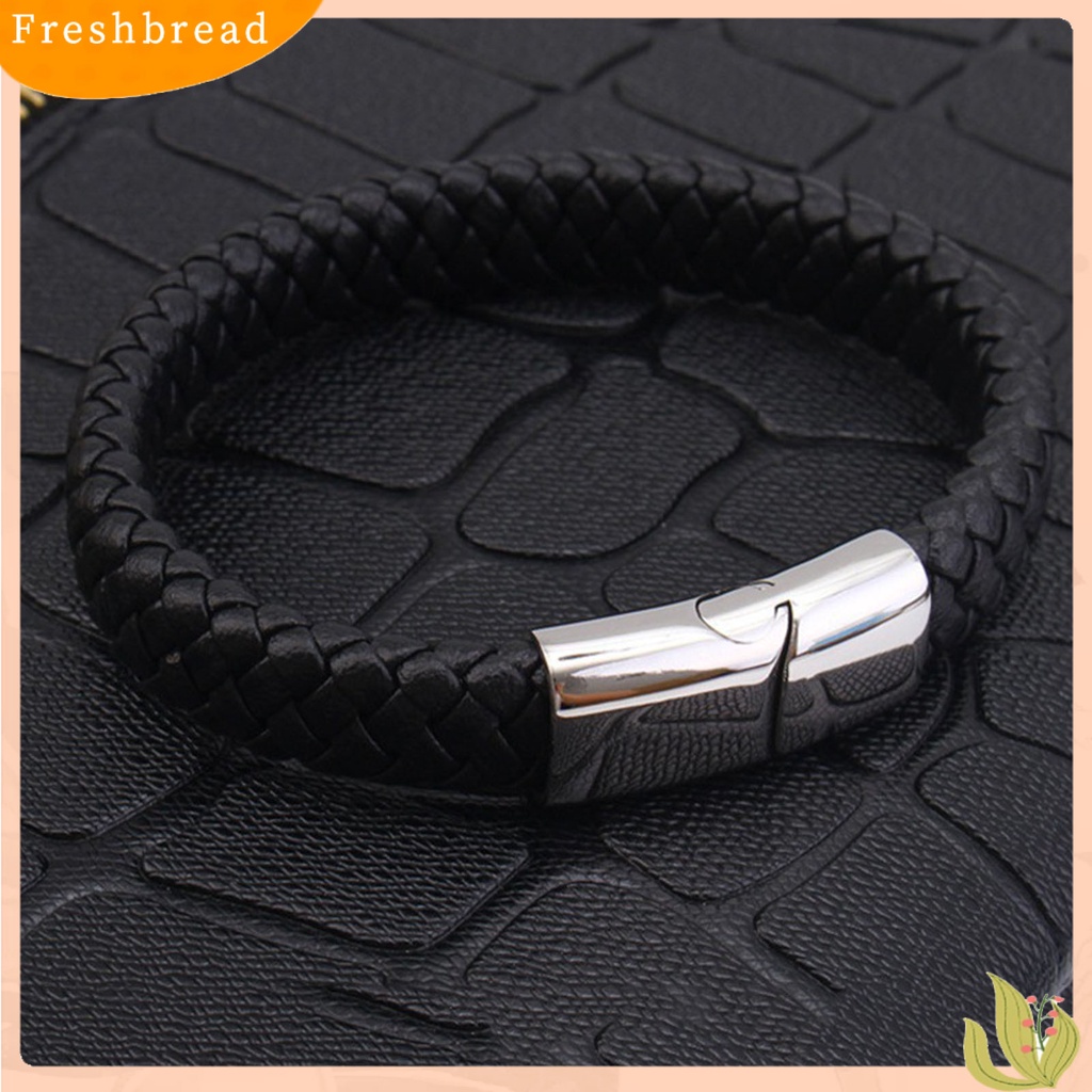 &lt; Freshbread &gt; Gelang Pria Vintage Punk Gesper ic Male Bangle Untuk Pakaian Sehari-Hari