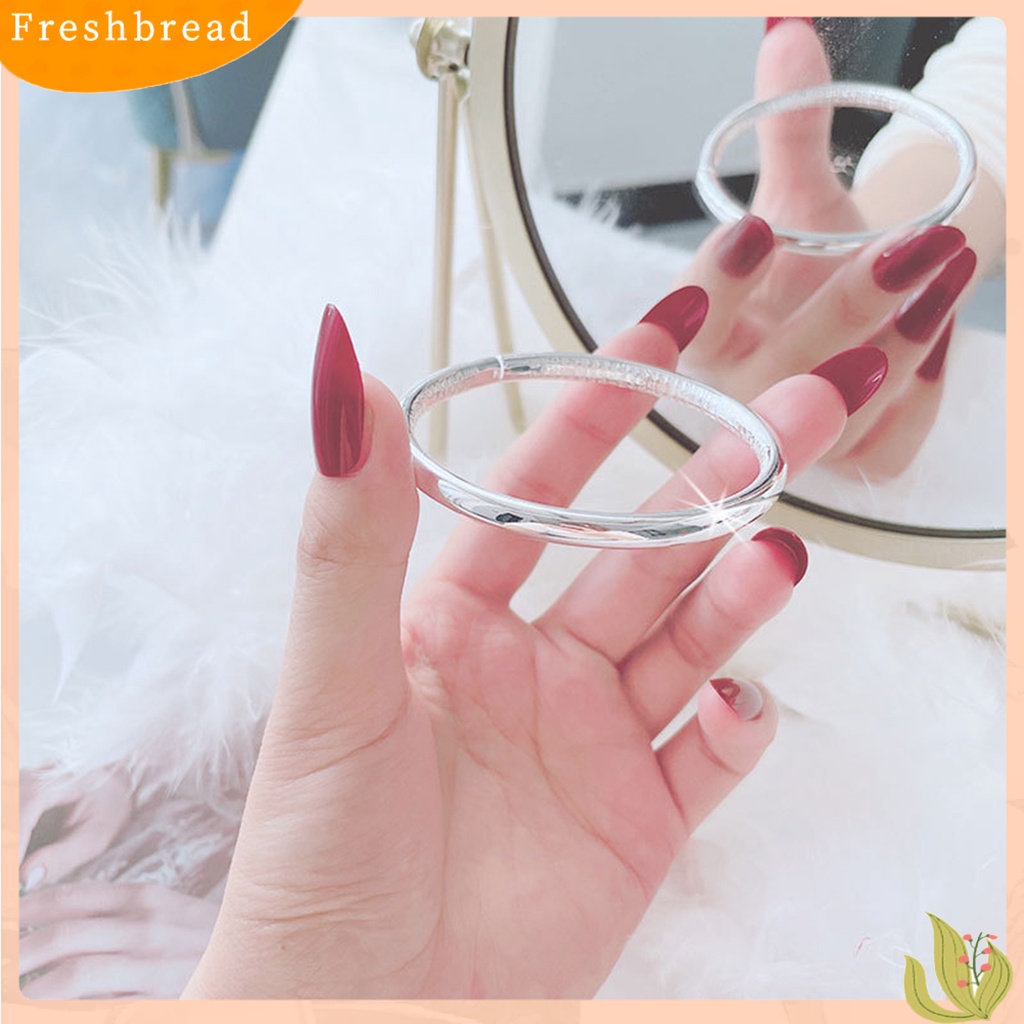 &lt; Freshbread &gt; Perhiasan Unisex Bangle Opening Adjustable Gaya Etnik Kilau Cerah Gelang Untuk Pesta