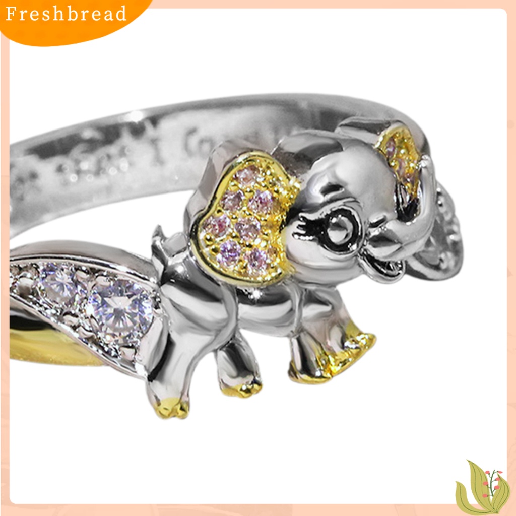 &lt; Freshbread &gt; Cincin Eye-Catching Cantik Mewah Stackable Animal Wedding Finger Rings Untuk Hadiah