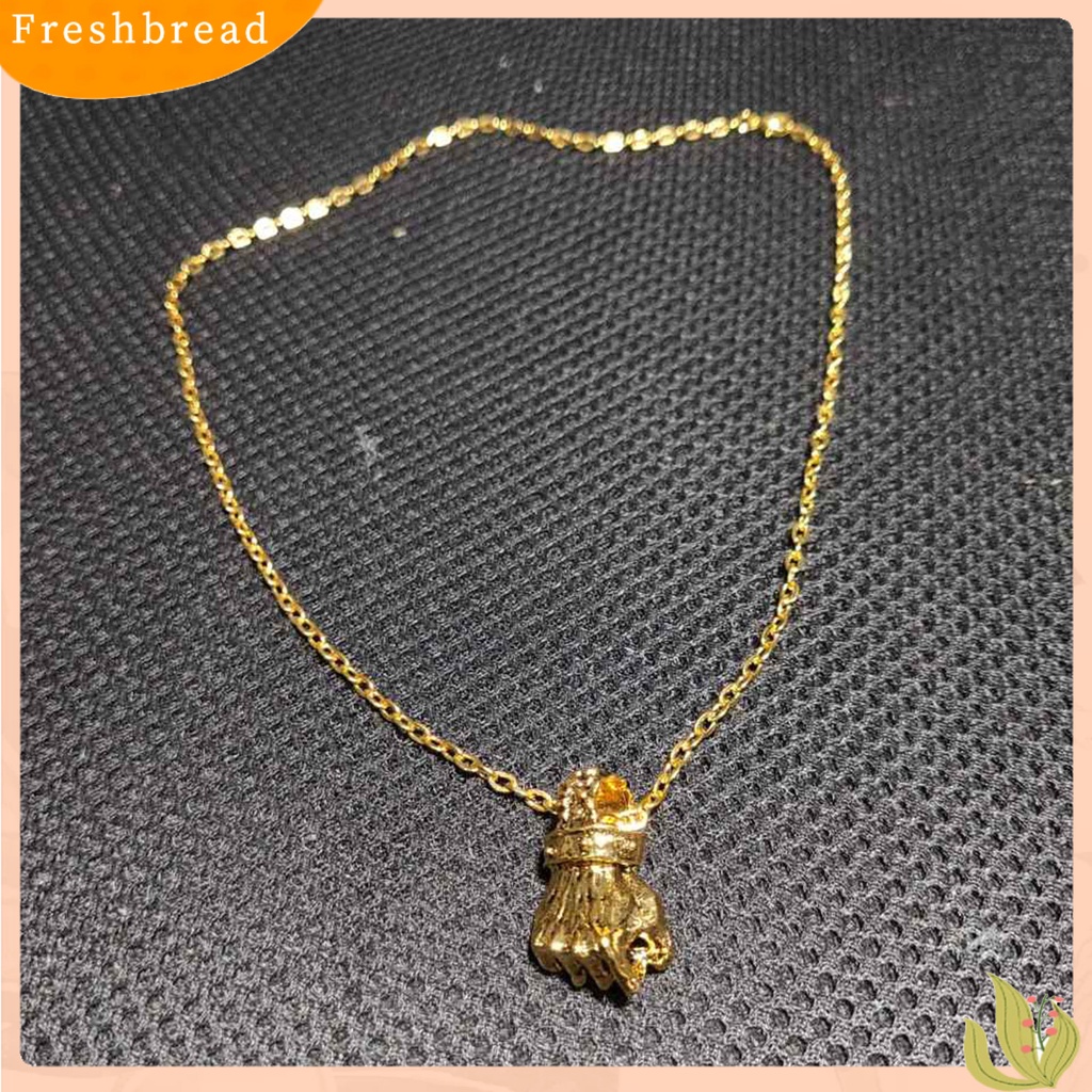 &lt; Freshbread &gt; Pendant Necklace Fist Vintage Alloy Gothic Kalung Liontin Tinju Ampuh Untuk Unisex