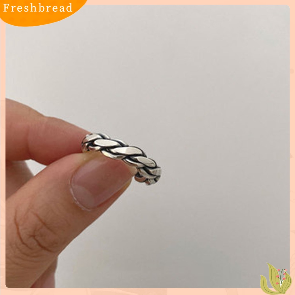 &lt; Freshbread &gt; Adjustable Indah Pernikahan Band Tahan Aus Antik Memutar Pembukaan Cincin Pesona Perhiasan