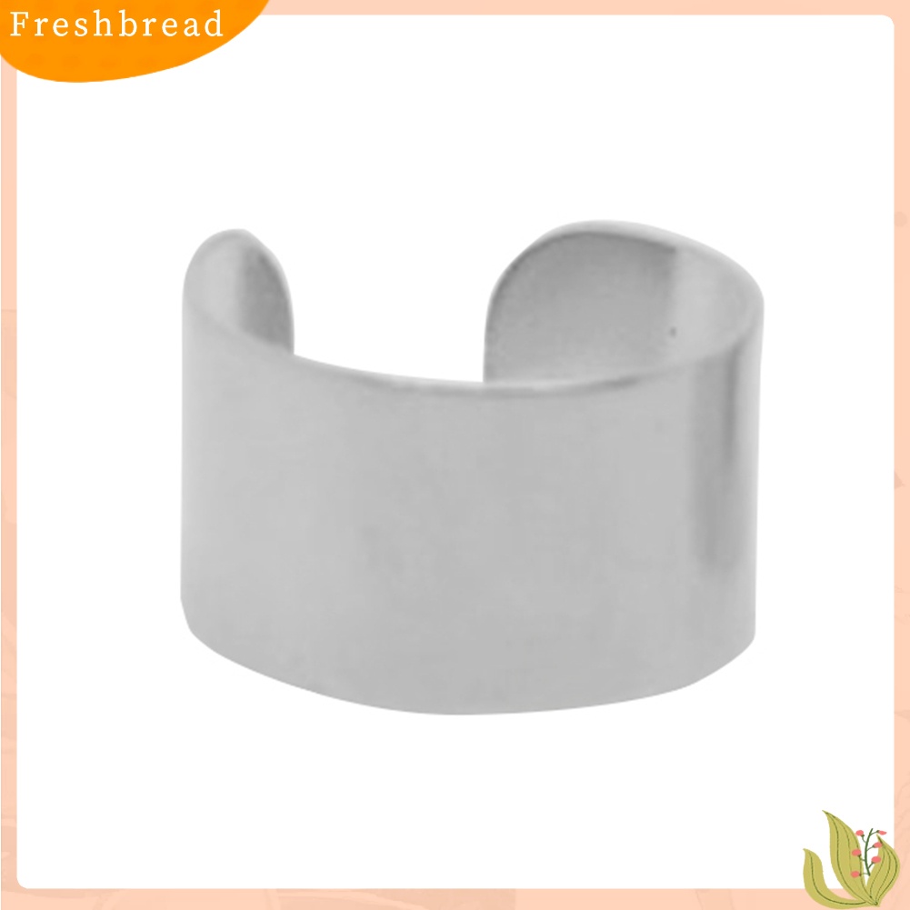 &lt; Freshbread &gt; 1pasang Sederhana Manset Telinga Clip-on Non Piercing Anting Wanita Punk Perhiasan Pesta