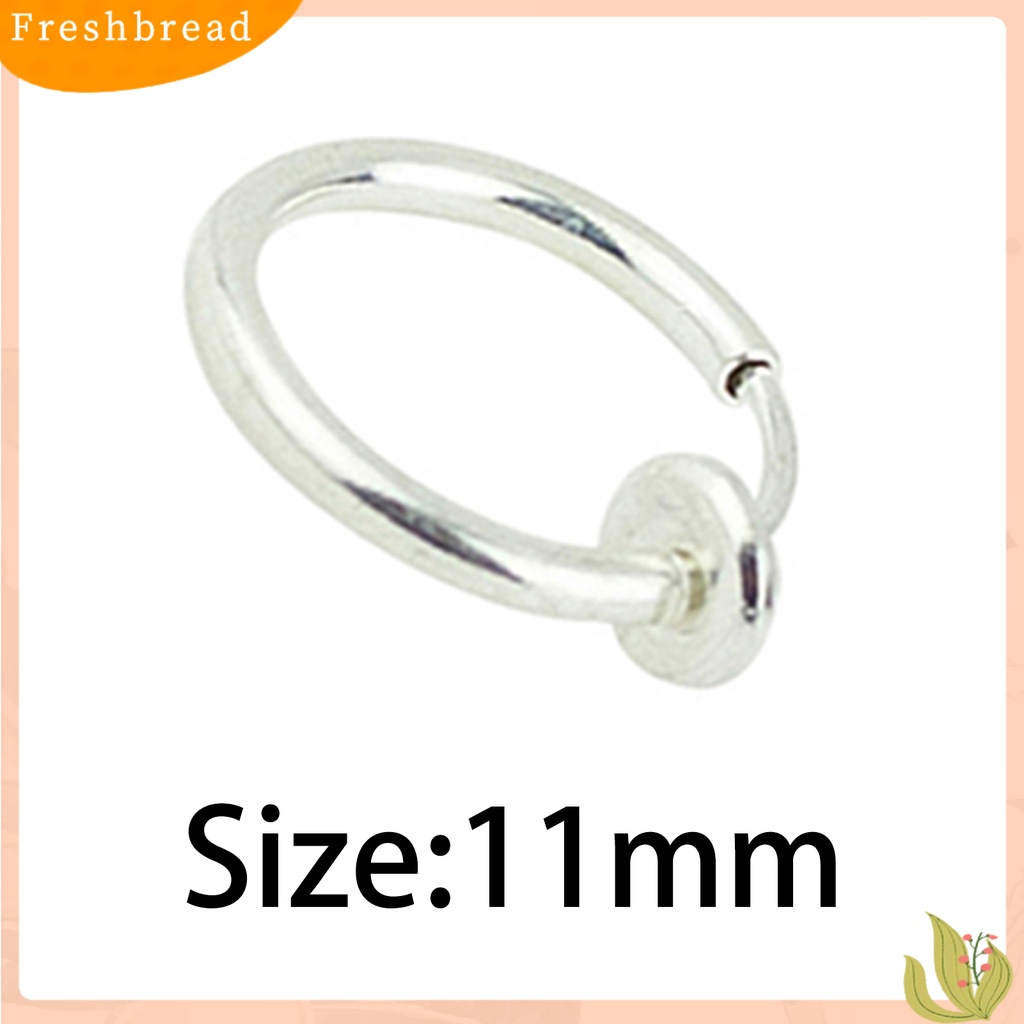 &lt; Freshbread &gt; 1Pc Anting Simple No Deformance Unisex Hidung Telinga Bibir Tindik Hoop Ring Untuk Club Pesta