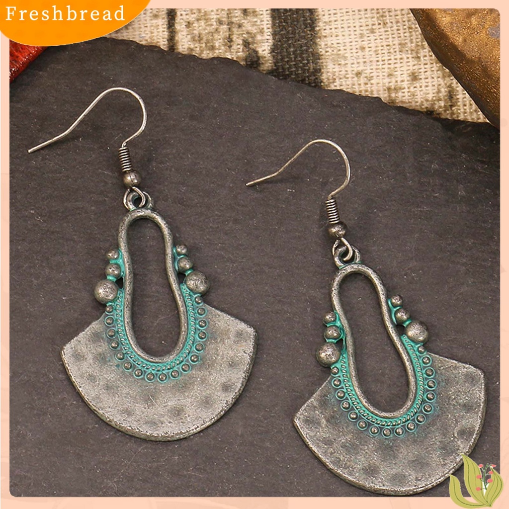 &lt; Freshbread &gt; 1pasang Hiasan Telinga Bentuk Air Terjun Gaya Bohemia Ultra-Ringan Gantung Panjang Vintage Drop Earrings Untuk Wanita