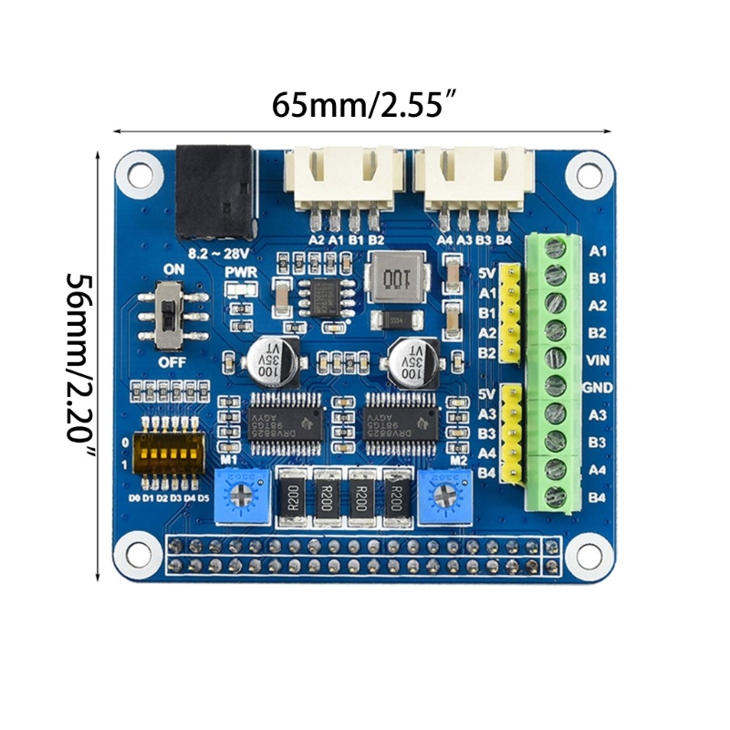 Zzz 3D Printer DRV8825 Stepper Motor Driver Control Panel Board Modul Papan Ekspanding Untuk RaspberryPi 4papan Utama