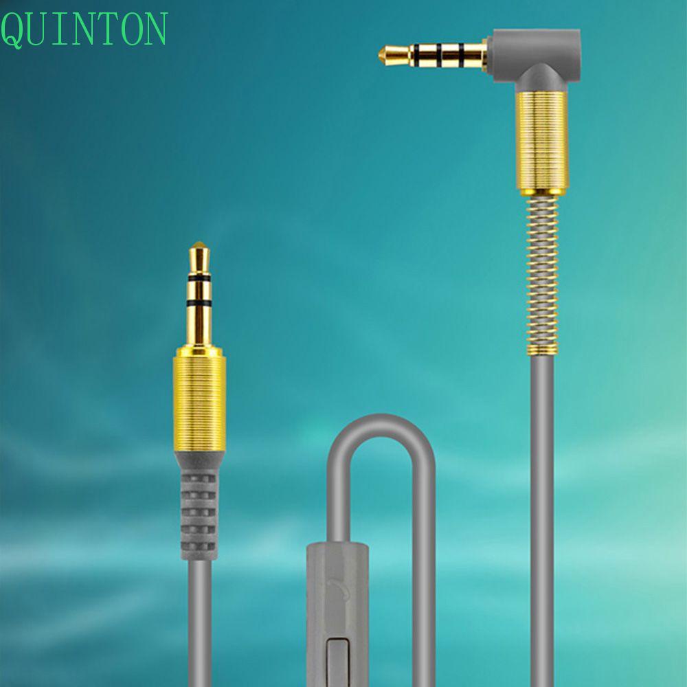 QUINTON PC Car Audio Cable Phone Aux 3.5mm Audio Cables Cable Microphone Earphone Male To Male Audio Car Auxiliary Digital Cables/Multicolor